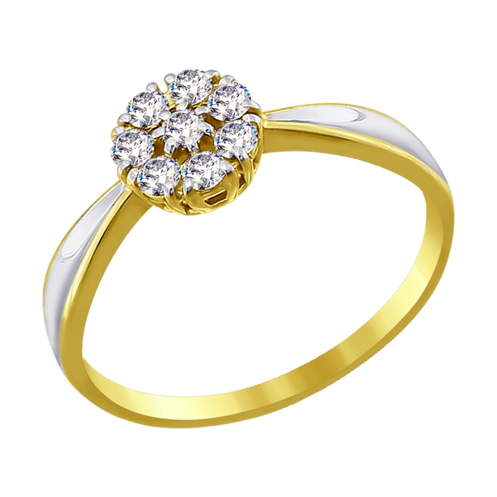 

Кольцо SOKOLOV из желтого золота со Swarovski Zirconia
