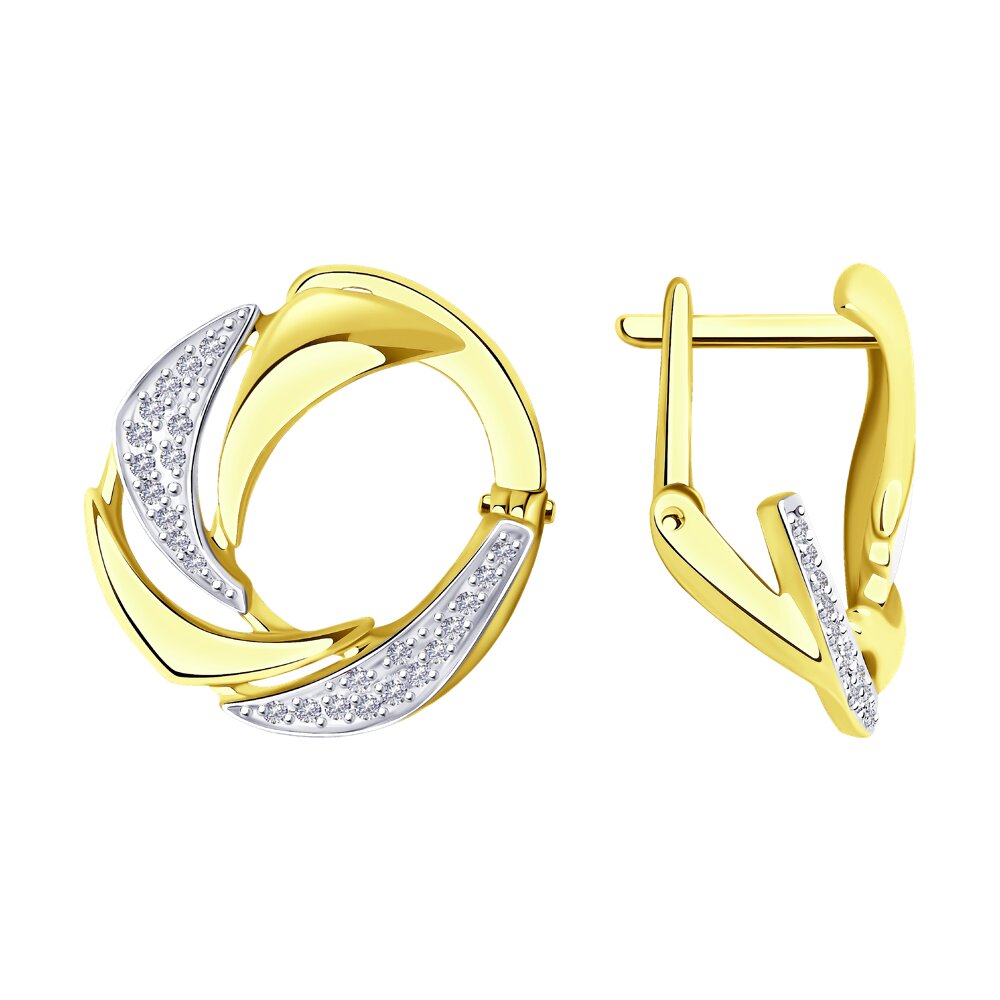 

Серьги SOKOLOV Diamonds из желтого золота с бриллиантами