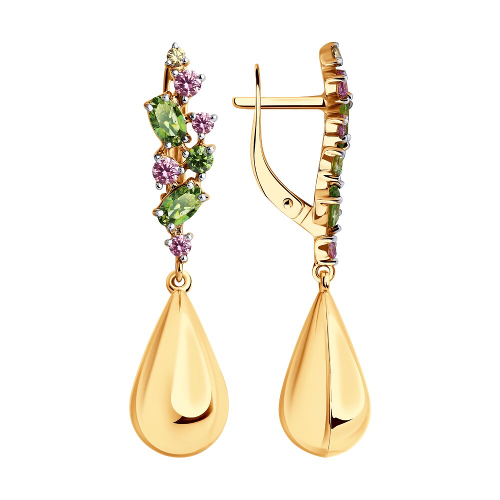 

Серьги SOKOLOV из золота с фианитами