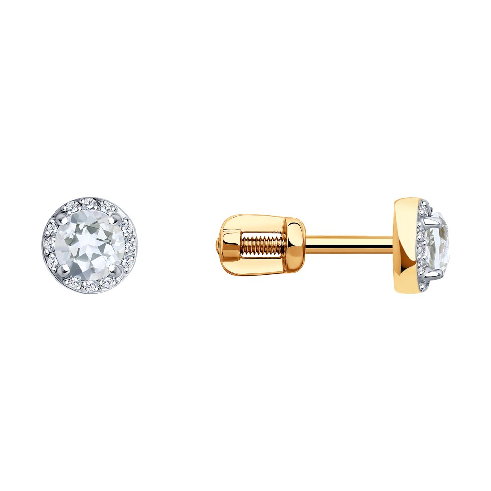

Серьги SOKOLOV Diamonds из золота с топазами и бриллиантами