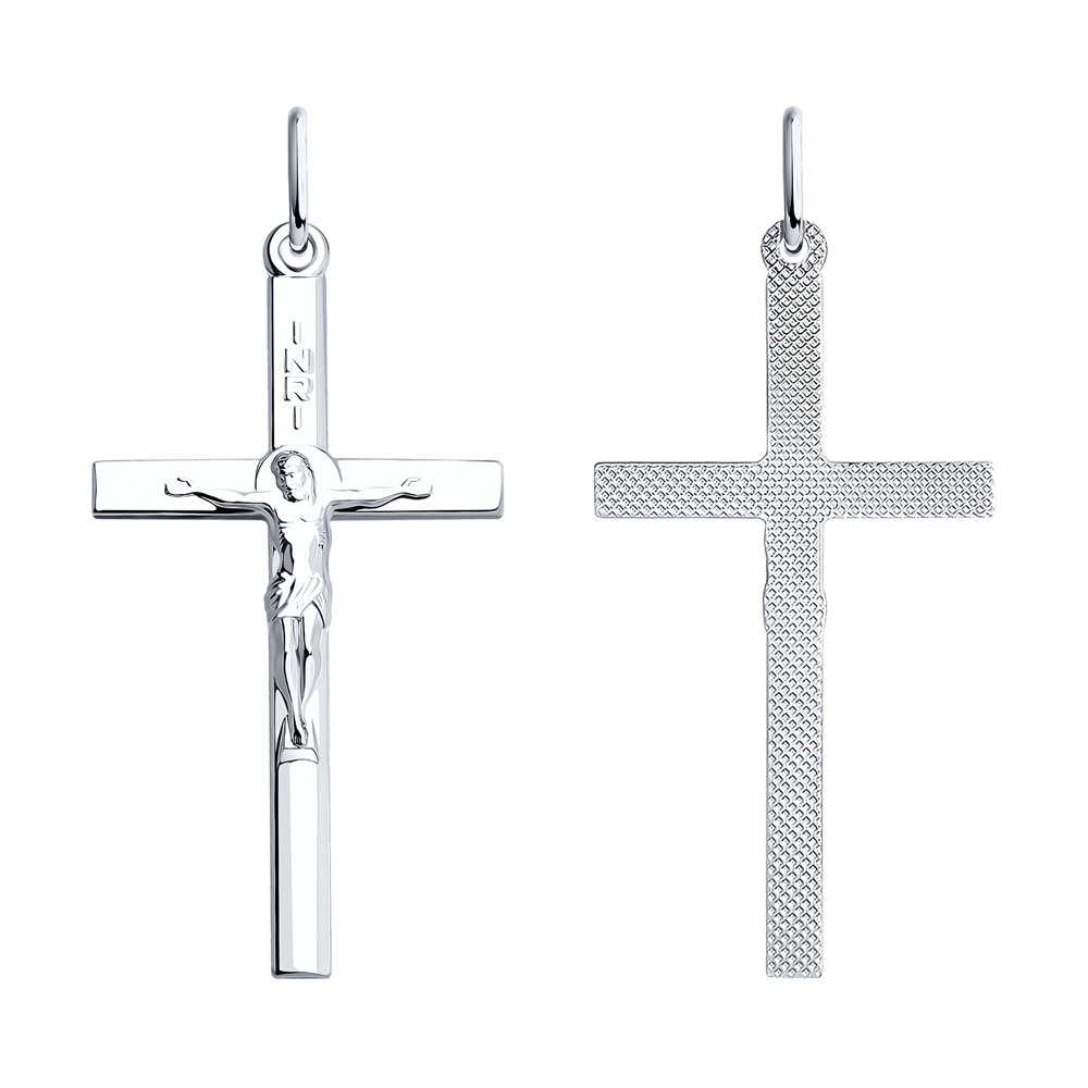 фото Католический крест sokolov из серебра