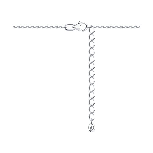 Колье из серебра с фианитами - фото 2