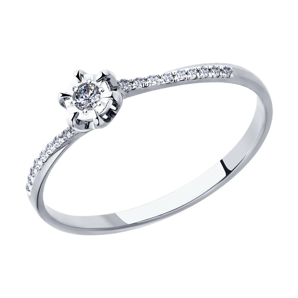 

Кольцо SOKOLOV Diamonds из белого золота с бриллиантами