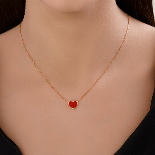 Колье из золочёного серебра с эмалью - фото 3