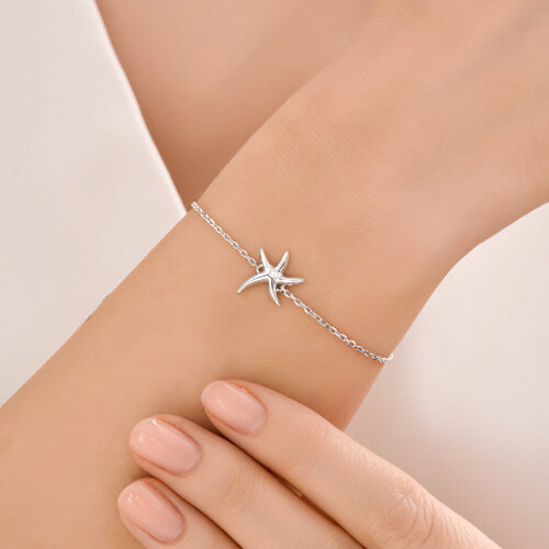 Браслет из серебра с фианитом - фото 5