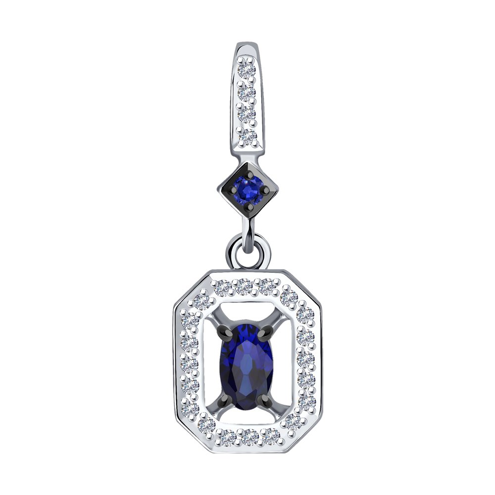 

Подвеска SOKOLOV Diamonds из белого золота с бриллиантами и сапфирами