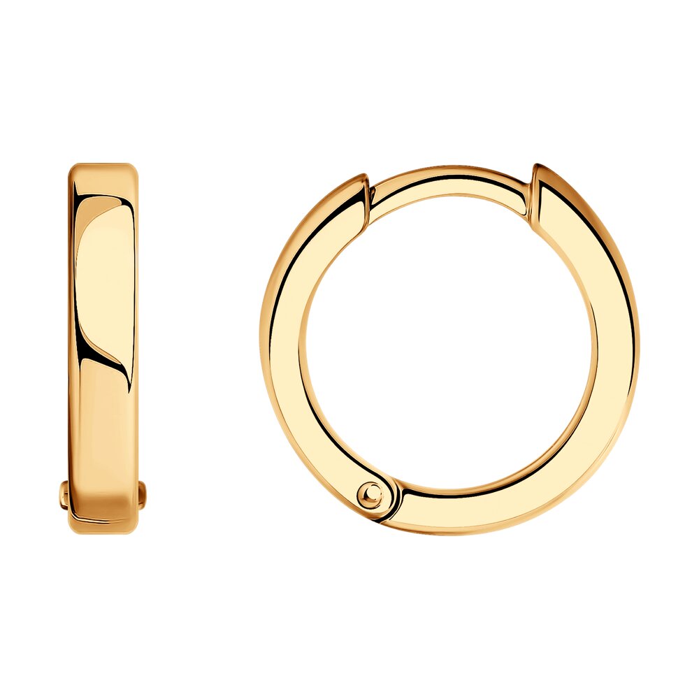 Серьги SKLV из золоченого серебра