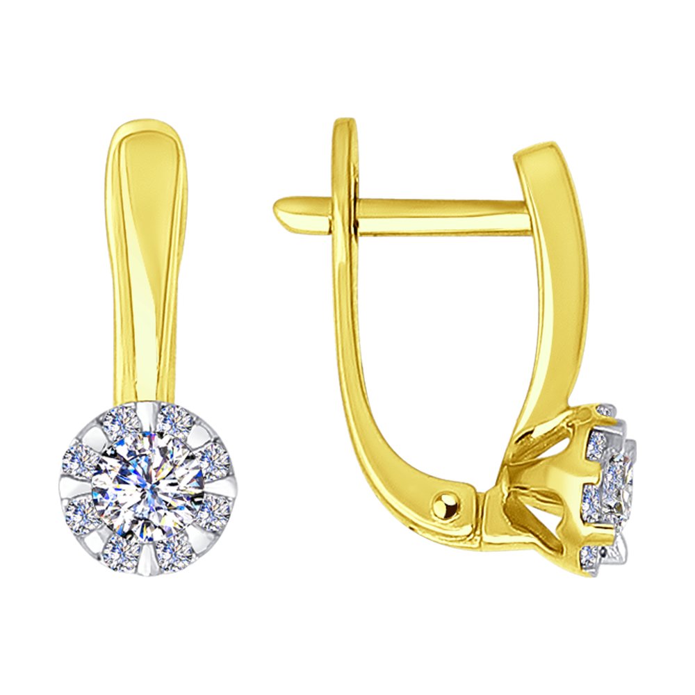 

Серьги SOKOLOV Diamonds из желтого золота с бриллиантами