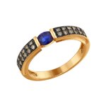 

Кольцо SOKOLOV Diamonds из золота с коньячными бриллиантами и сапфиром