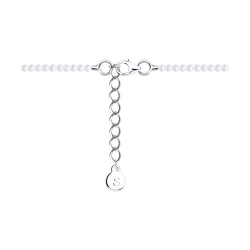 Браслет из серебра с фианитами - фото 3