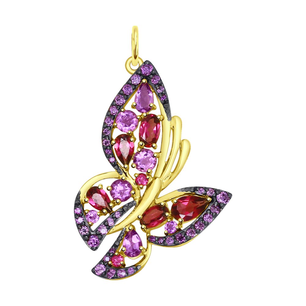 

Подвеска SOKOLOV из желтого золота с миксом камней