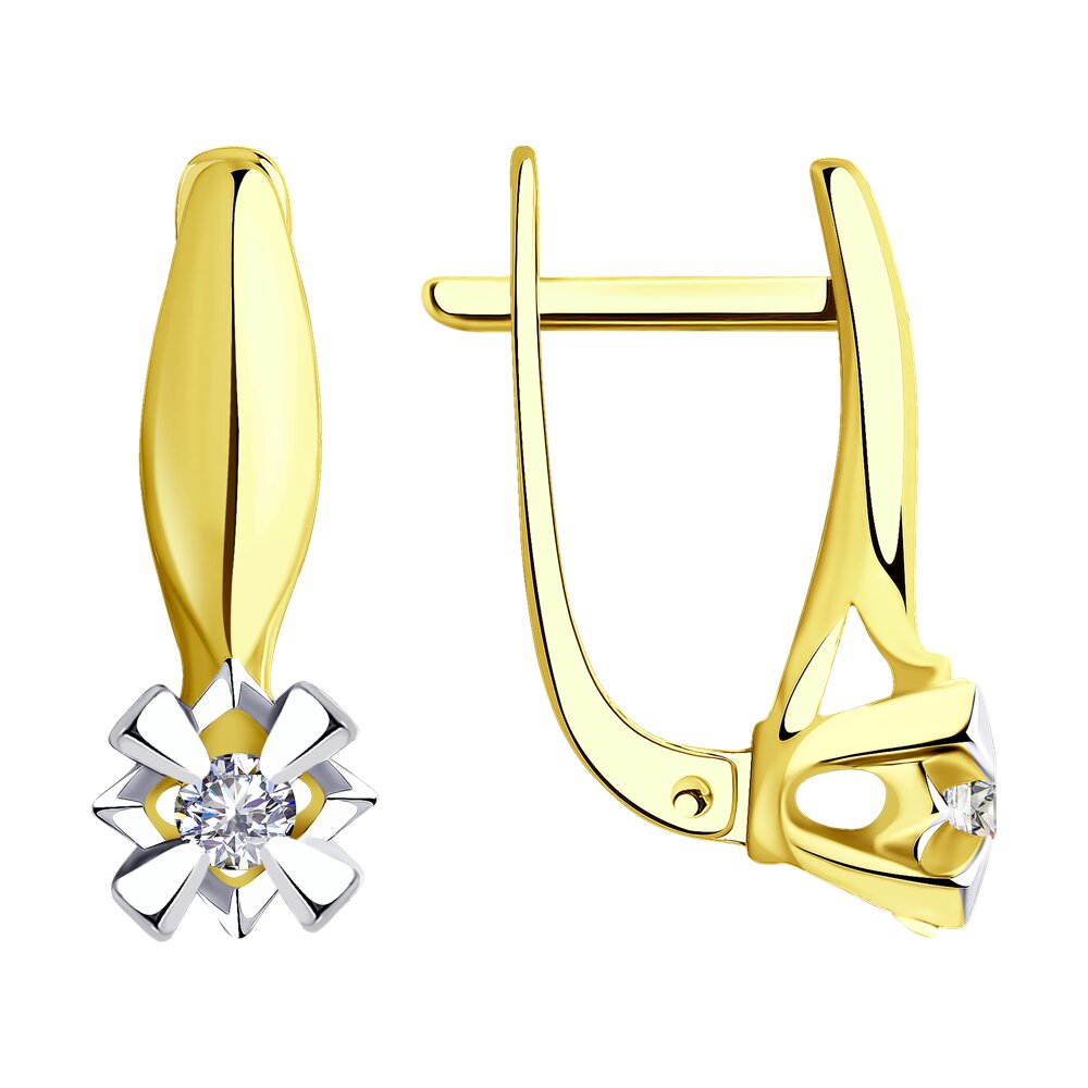 

Серьги SOKOLOV Diamonds из желтого золота с бриллиантами