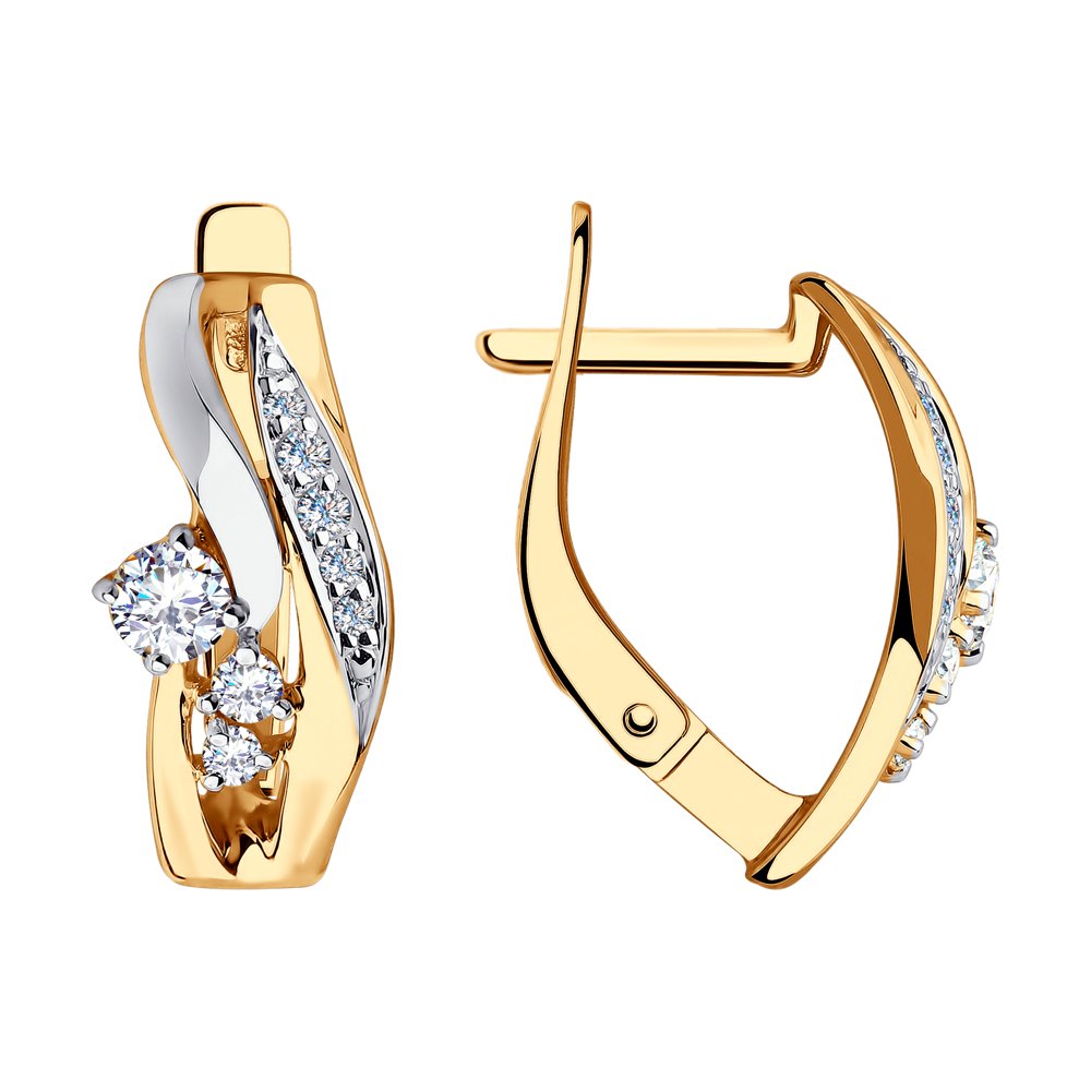 

Серьги SOKOLOV из золота с фианитами