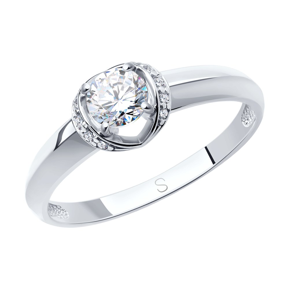 

Кольцо SOKOLOV из белого золота со Swarovski Zirconia