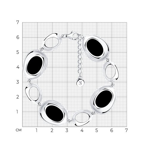 Браслет из серебра с агатами - фото 6