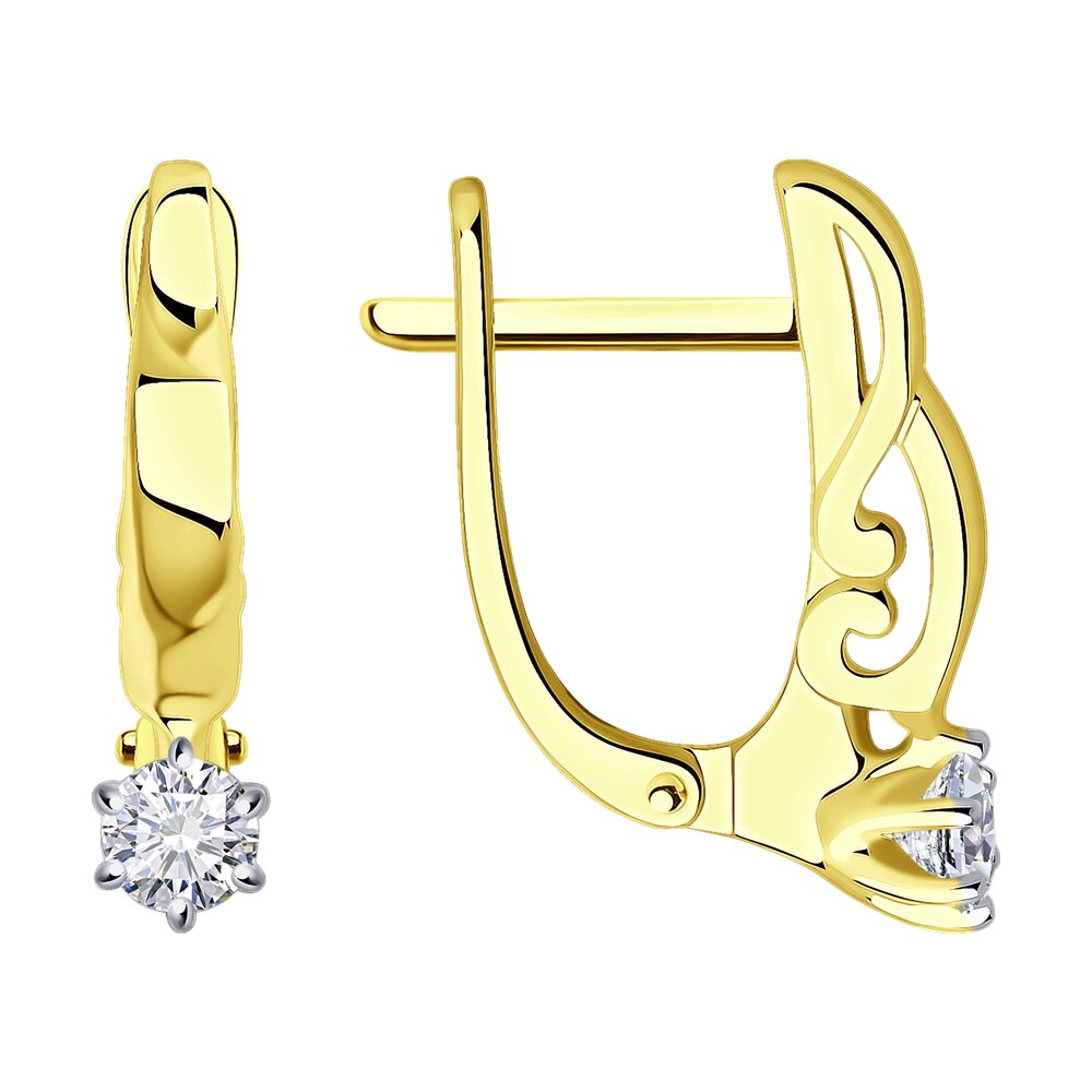 

Серьги SOKOLOV Diamonds из желтого золота с бриллиантами