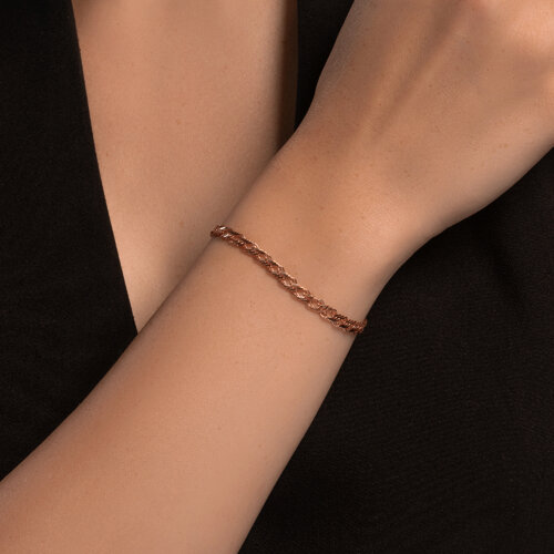 Браслет из золочёного серебра - фото 4