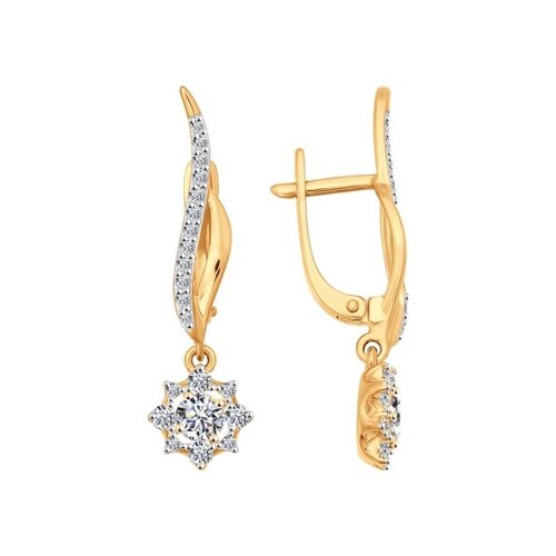 

Серьги SOKOLOV из золота со Swarovski Zirconia