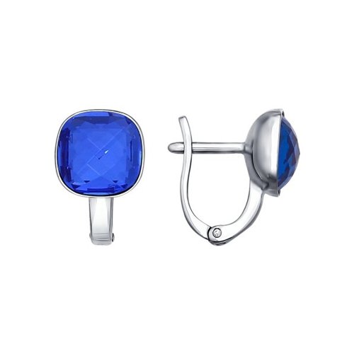 

Серьги SOKOLOV из серебра с синими кристаллами Swarovski
