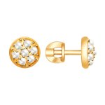 Серьги из серебра с жемчугом Swarovski