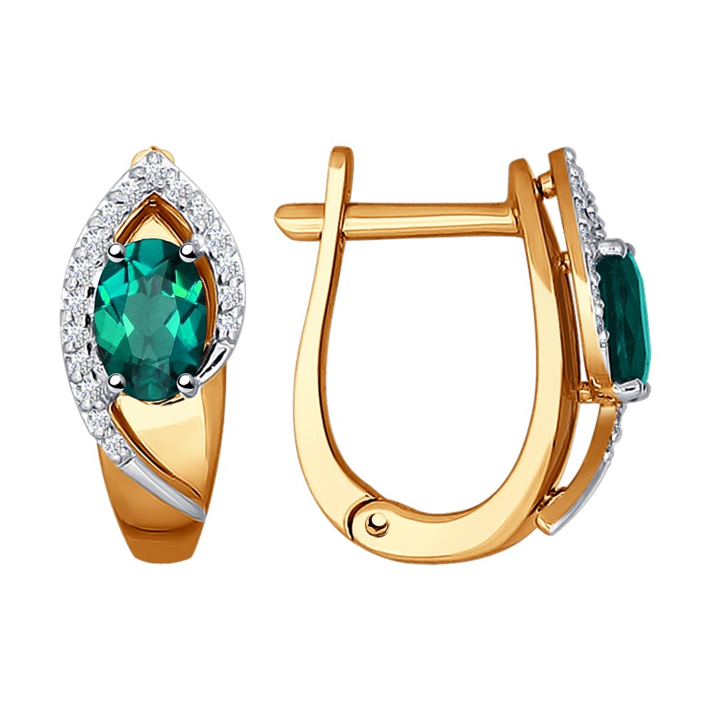 

Серьги SOKOLOV Diamonds из комбинированного золота