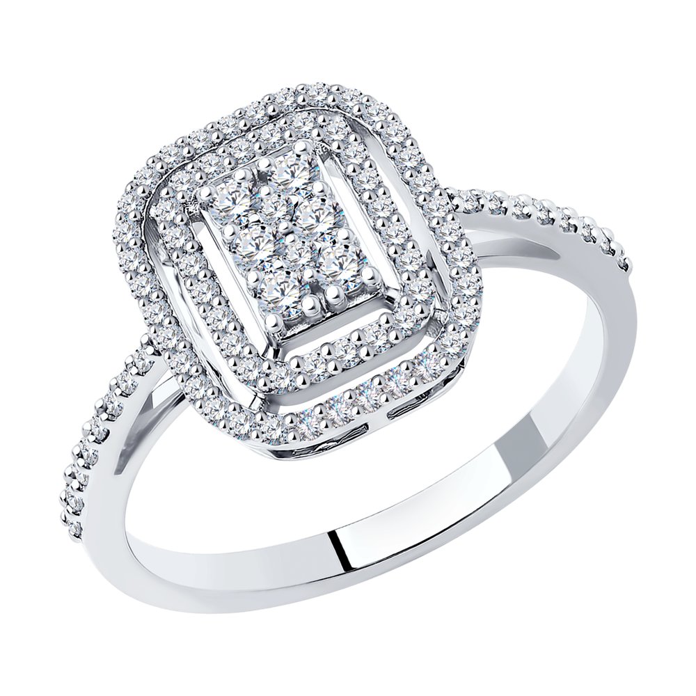 

Кольцо SOKOLOV Diamonds из белого золота с бриллиантами