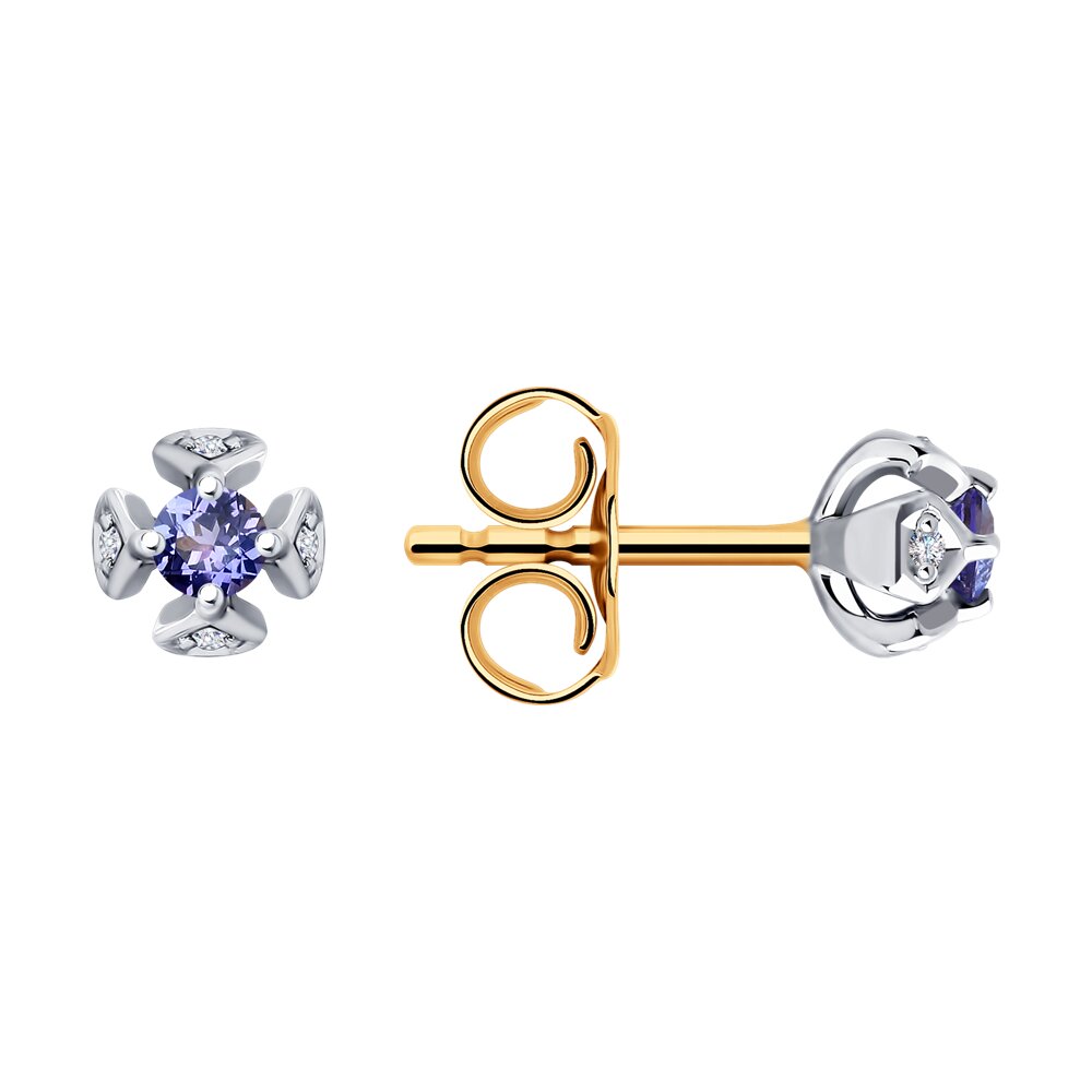 

Серьги SOKOLOV Diamonds из золота с бриллиантами и танзанитами