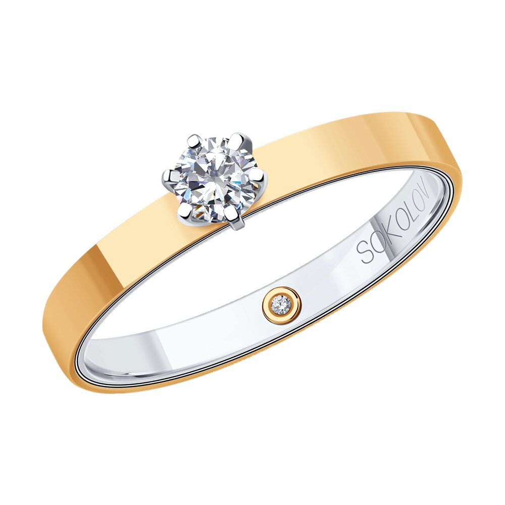 

Кольцо SOKOLOV Diamonds из комбинированного золота с бриллиантами