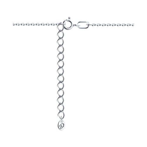 Колье из серебра с фианитами и эмалью - фото 2