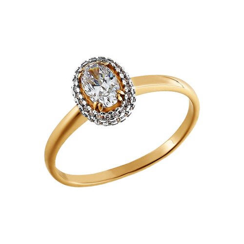 

Помолвочное кольцо SOKOLOV из золота с swarovski zirconia