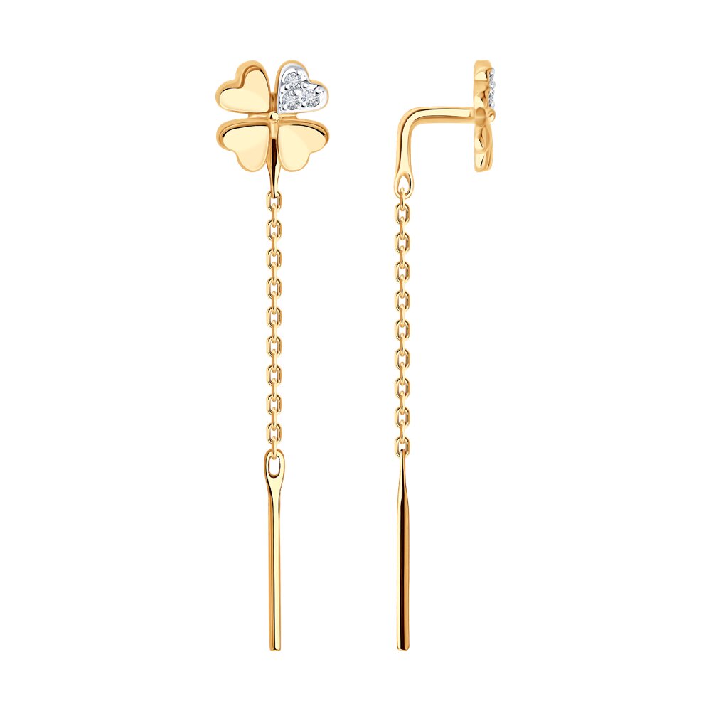 Серьги SOKOLOV из золота с бриллиантами 52990₽