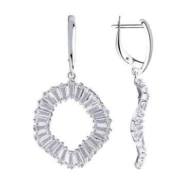 Серьги SOKOLOV из серебра с фианитами 8000₽