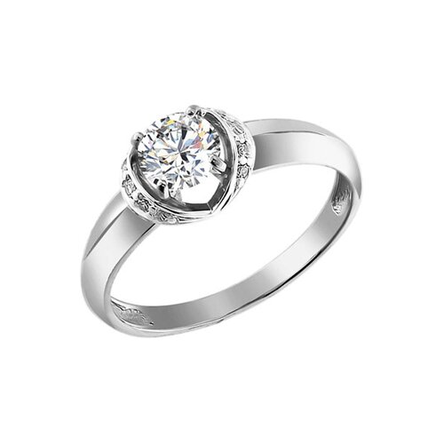 

Кольцо SOKOLOV из белого золота со swarovski zirconia
