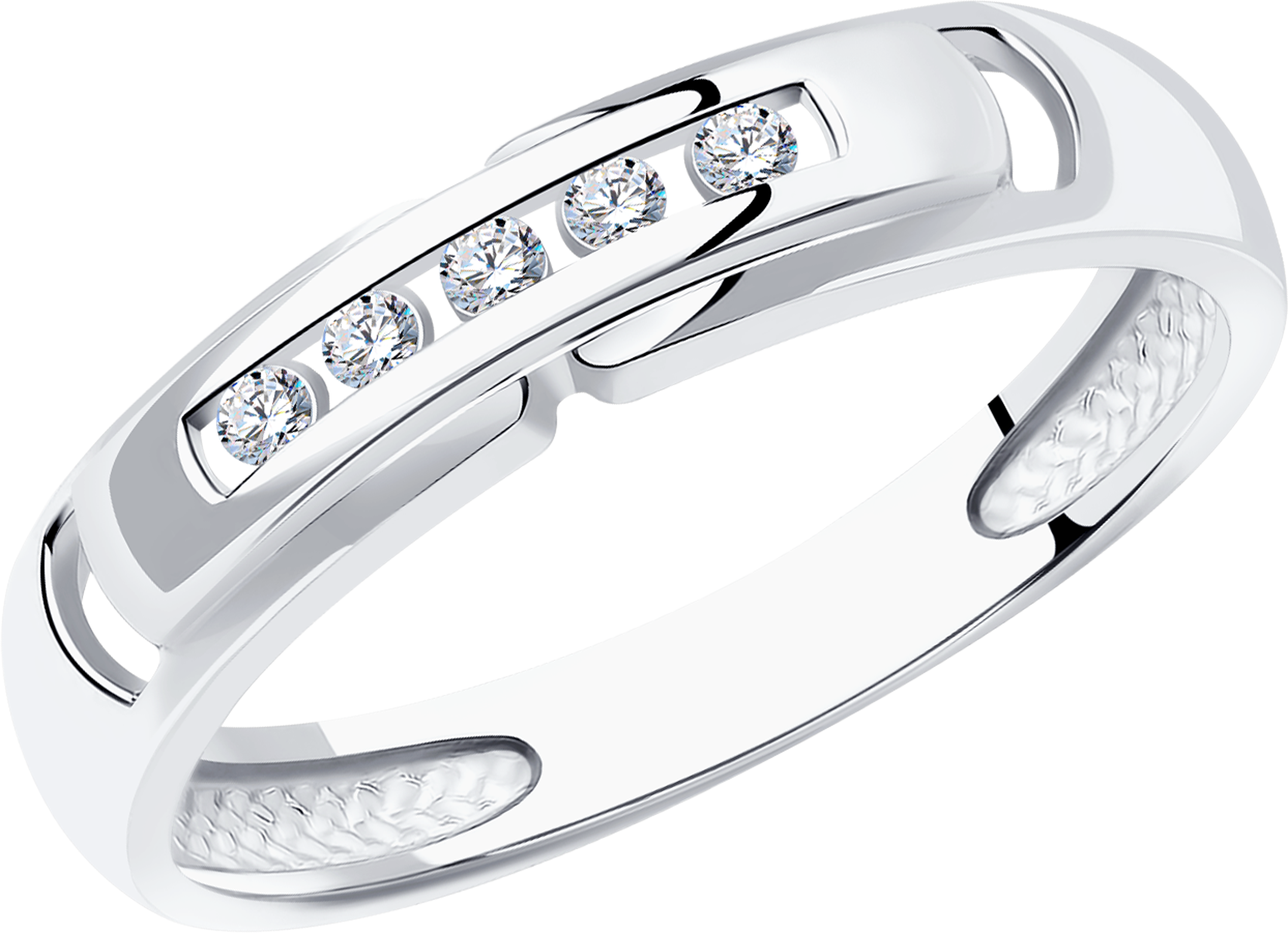 Кольцо SOKOLOV Diamonds из белого золота с бриллиантами