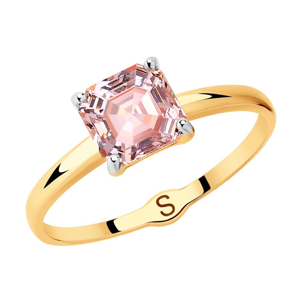 

Кольцо SOKOLOV из золота с розовым Swarovski Zirconia