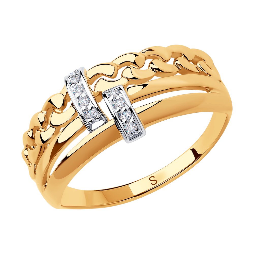 

Кольцо SOKOLOV из золота с фианитами