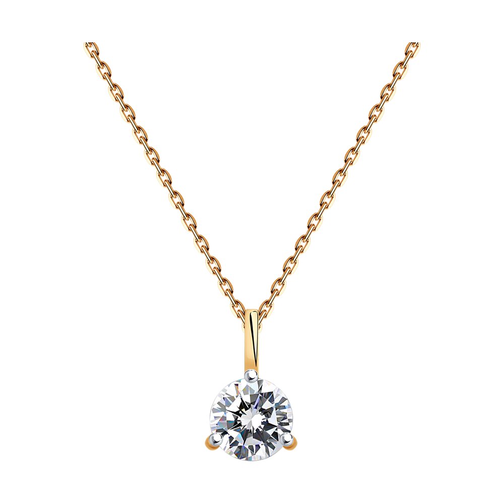 

Колье SOKOLOV Diamonds из золота с бриллиантом