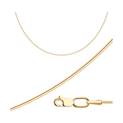 Цепь из золочёного серебра - фото 1