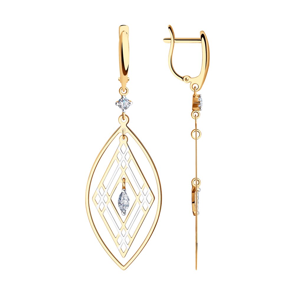 

Серьги SOKOLOV из золота с фианитами