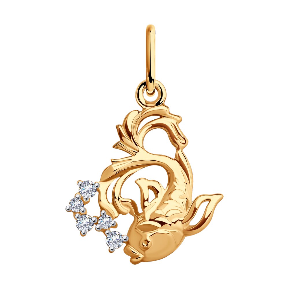 

Подвеска SOKOLOV из золота с фианитами