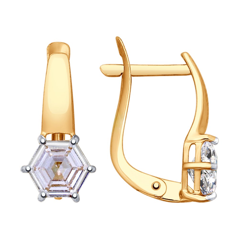 

Серьги SOKOLOV из золота со Swarovski Zirconia