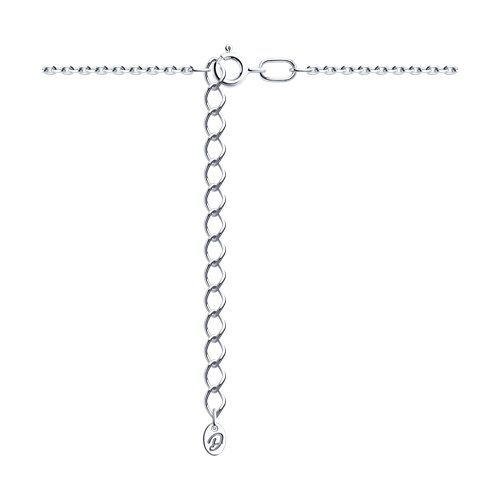 Колье из серебра с фианитом - фото 2