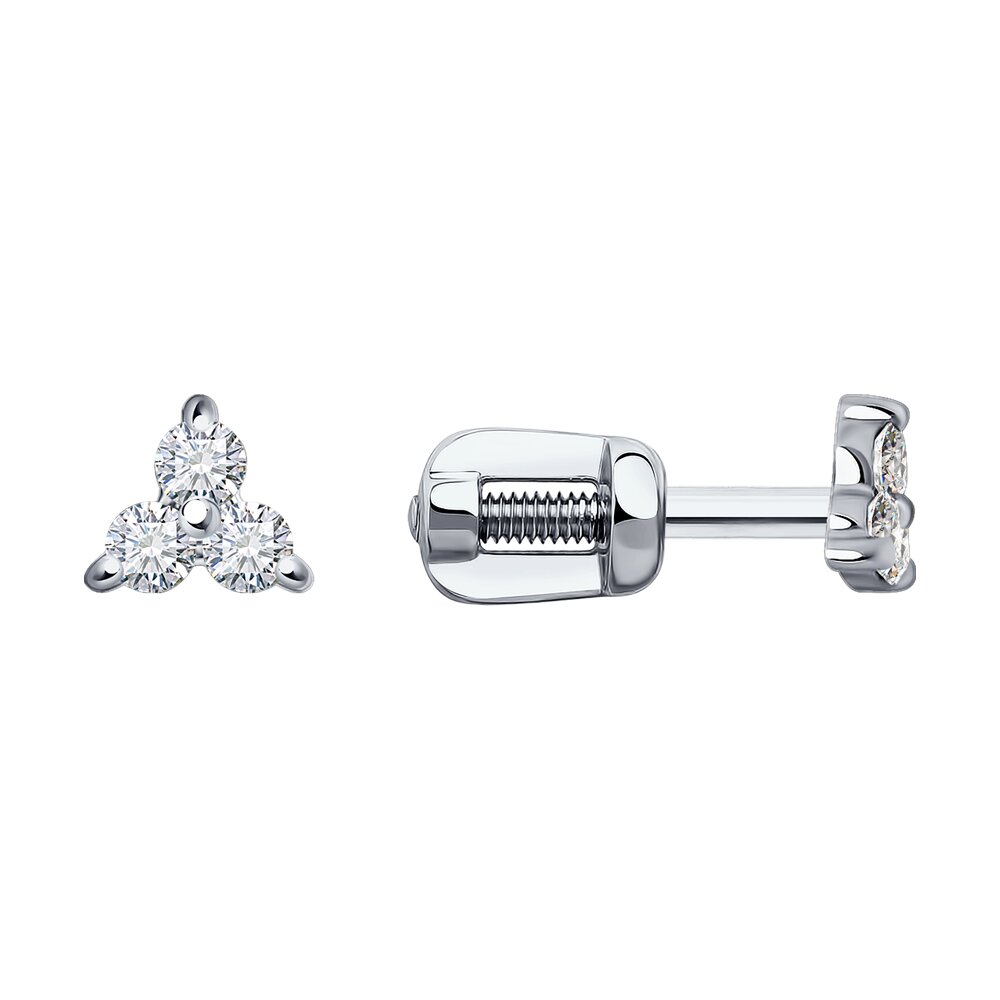 

Серьги SOKOLOV Diamonds из белого золота с бриллиантами
